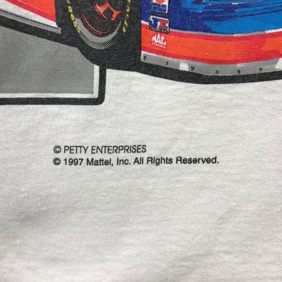 Vintage All The Kings Horses Racing T-Shirt 1997 Petty Enterprises Short Sleeve - Picture 5 of 11